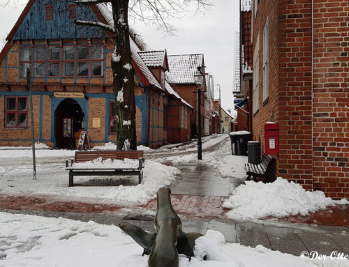 Starker Schneefall in Otterndorf