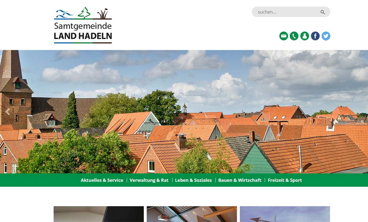 Launch Webseite Samtgemeinde Land Hadeln||