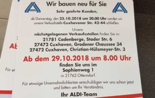 ALDI baut in Otterndorf um