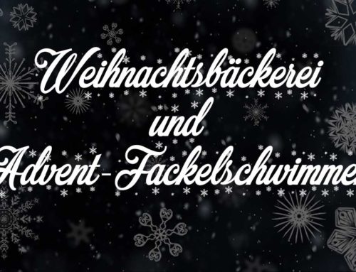 Weihnachtsbäckerei und Advent-Fackelschwimmen