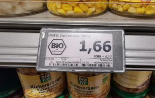 Digitale Preisschilder beim EDEKA in Otterndorf