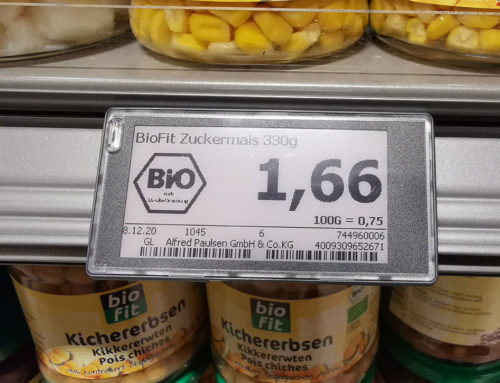 Digitale Preisschilder beim EDEKA in Otterndorf