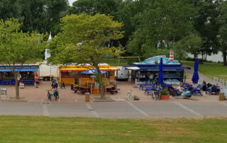 Buden am Ankerplatz in Otterndorf