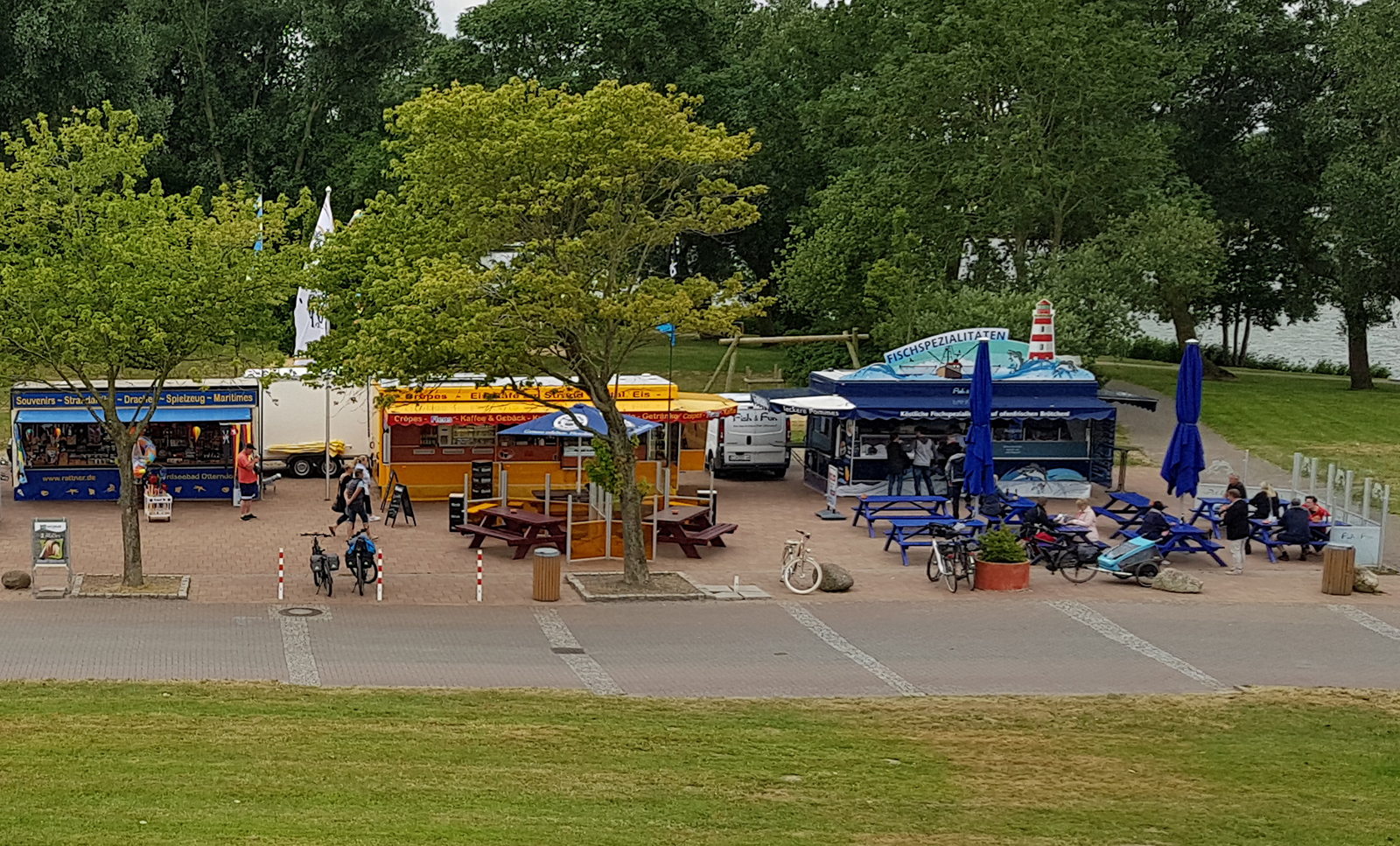 Buden am Ankerplatz in Otterndorf