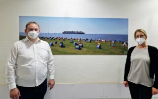 Krankenhaus Land Hadeln mit Wandbild von Der Otterndorfer