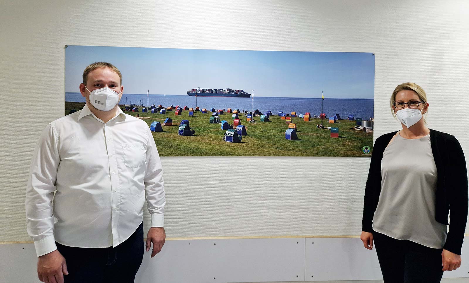 Krankenhaus Land Hadeln mit Wandbild von Der Otterndorfer